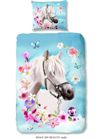 Good Morning Beddengoedset "My Beauty" turquoise/roze