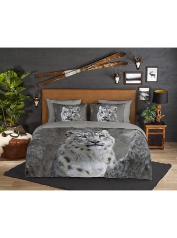 Good Morning Flanell-Bettwäsche-Set "Chief" in Grau