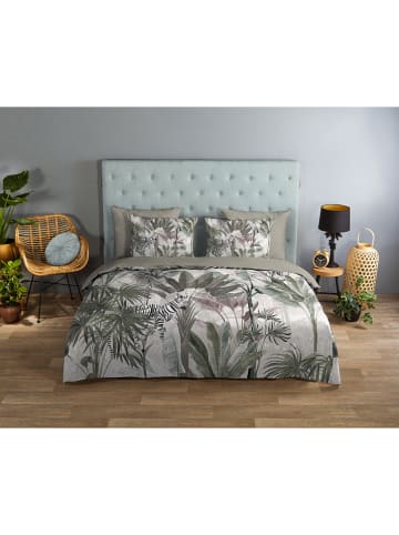 Good Morning Beddengoedset "Irene" kaki/meerkleurig