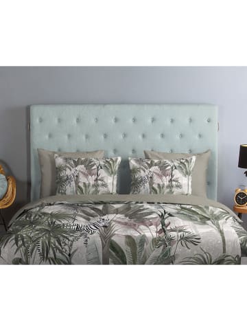 Good Morning Bettwäsche-Set "Irene" in Khaki/ Bunt