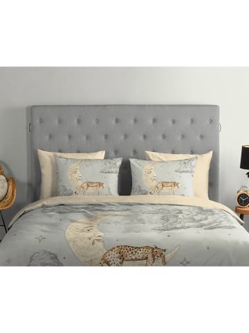 Good Morning Bettwäsche-Set "Boaz" in Grau/ Beige