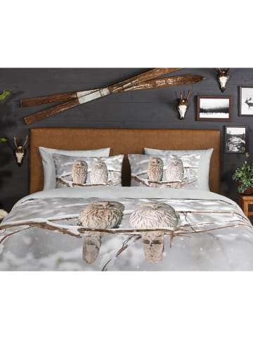 Good Morning Flanell-Bettwäsche-Set "Febe" in Grau