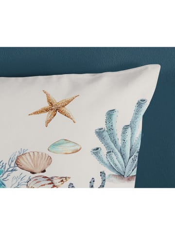 Good Morning Beddengoedset "Reine" wit/turquoise