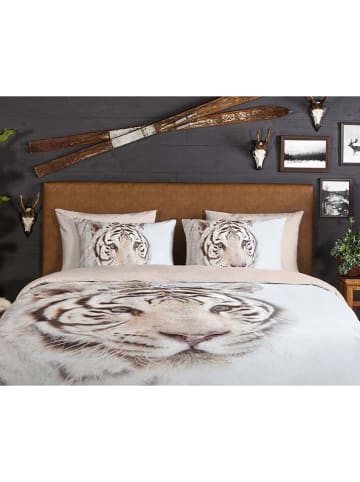 Good Morning Flanell-Bettwäsche-Set "Thor" in Weiß/ Creme