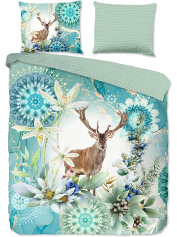 Hip Satijnen beddengoedset "Xela" groen/meerkleurig