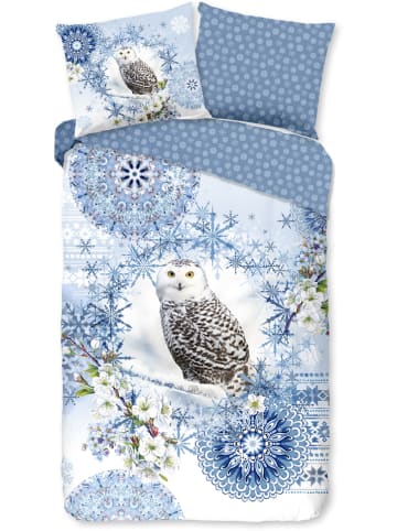 Hip Flanellen beddengoedset "Phalini" lichtblauw