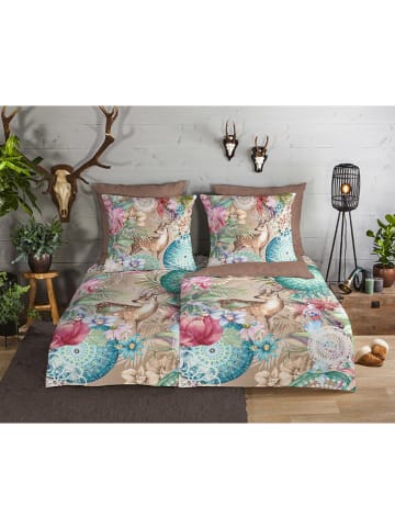 Hip Flanellen beddengoedset "Hebe" lichtbruin/beige