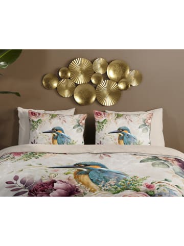 Descanso Satijnen beddengoedset "Verde" beige/meerkleurig