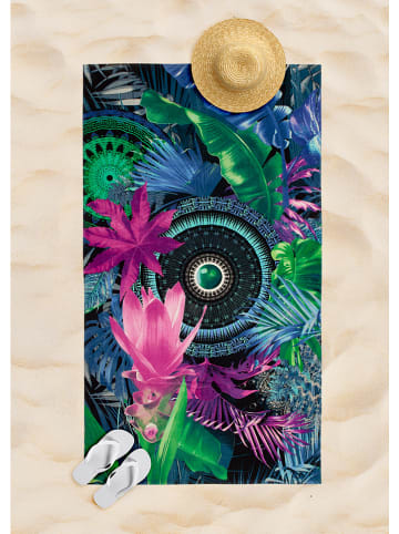 Hip Strandlaken "Zehra" blauw/roze