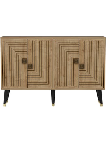 Evila Sideboard "Ahart" lichtbruin - (B)120 x (H)80 x (D)30 cm