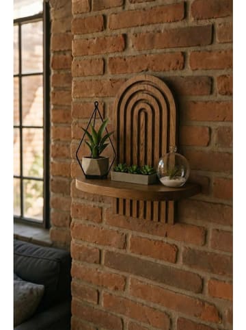 Evila Wandregal in Braun - (B)20 x (H)35 x (T)13 cm