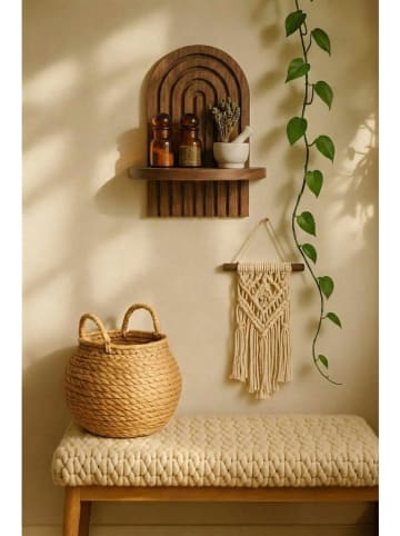 Evila Wandregal in Braun - (B)20 x (H)35 x (T)13 cm