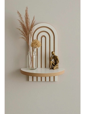 Evila Wandregal in Weiß - (B)20 x (H)35 x (T)13 cm