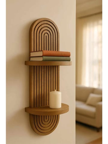 Evila Wandregal in Natur - (B)20 x (H)70 x (T)13 cm