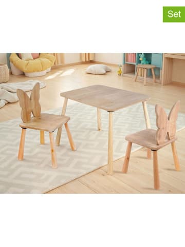 Evila 3-częściowy zestaw w kolorze jasnobrązowym dla dzieci