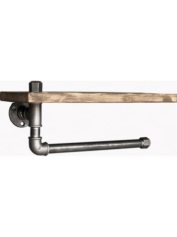 Evila Regał ścienny "Raf035" w kolorze brązowym - 40 x 12 x 10 cm