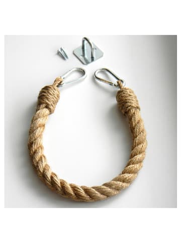 Evila Uchwyt "Boru" w kolorze jasnobrązowym na papier toaletowy - 12 x 38 x 3 cm