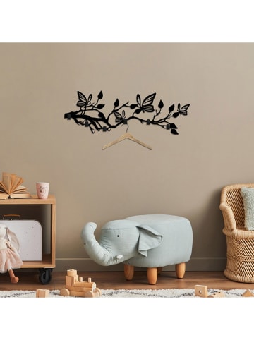 Evila Kapstok zwart - (B)60 x (H)24 cm