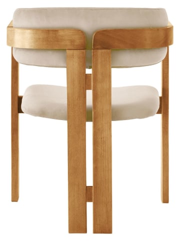 Evila Esszimmerstuhl in Beige/ Hellbraun - (B)58 x (H)76 x (T)49 cm