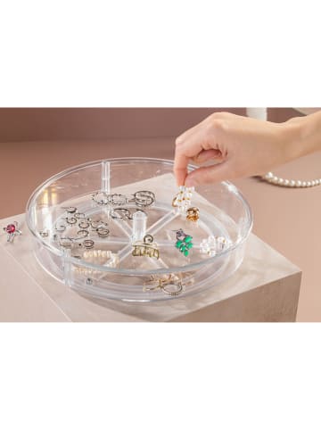 Evila Schmuckorganizer in Transparent - Ø 23,5 cm 