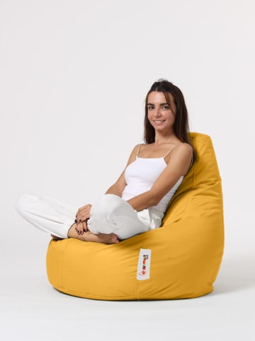 Evila Sitzsack "Drop" in Orange - (B)80 x (H)80 x (T)80 cm