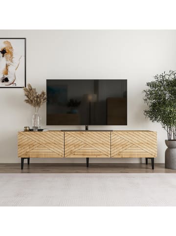 Evila TV-Regal "Felix" in Beige - (B)160 x (H)44,1 x (T)31,4 cm