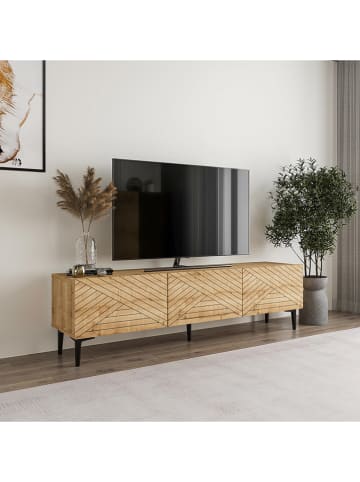 Evila TV-meubel "Felix" beige - (B)160 x (H)44,1 x (D)31,4 cm