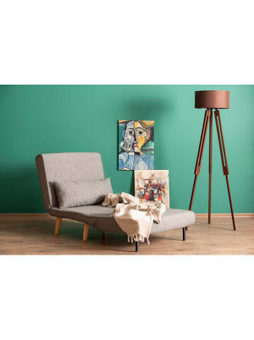 Evila Slaapbank grijs - (B)80 x (D)50 cm