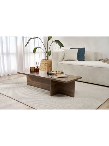 Evila Couchtisch "Harbor" in Braun - (B)120 x (H)30 x (T)45 cm