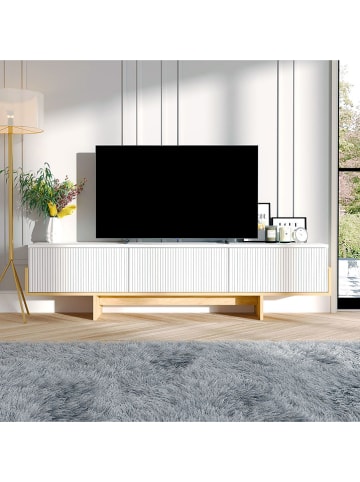 Evila TV-Regal in Weiß - (B)180 cm - (H)44,6 cm - (T)30 cm