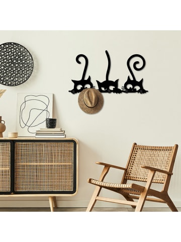 Evila Kapstok zwart - (B)60 x (H)37 cm