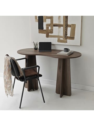 Evila Schreibtisch in Braun - (B)120 x (H)75 x (T)60 cm