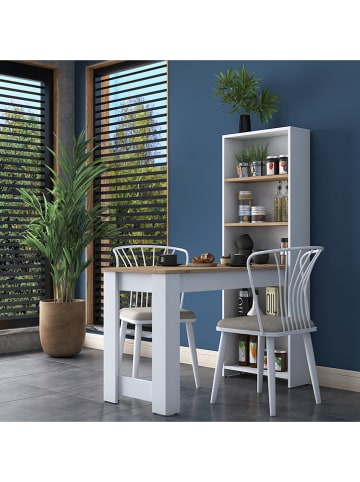 Evila Eettafel lichtbruin/wit - (B)120 x (H)153 x (D)50 cm