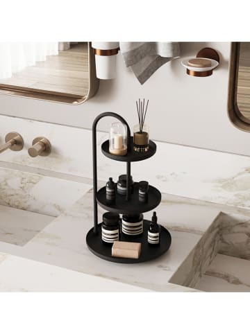 Evila Etażerka "Kalki" w kolorze czarnym - wys. 32 cm