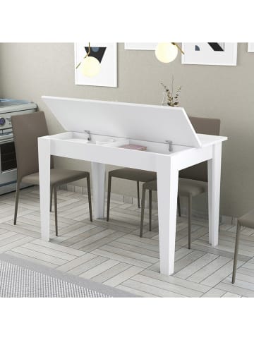 Evila Küchentisch in Weiß - (B)110 x (H)75 x (T)72 cm