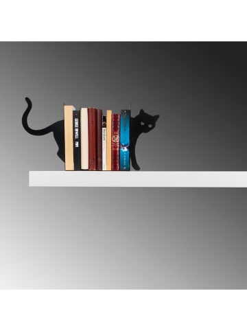 Evila Stojak w kolorze czarnym na książki - 35 x 22 cm