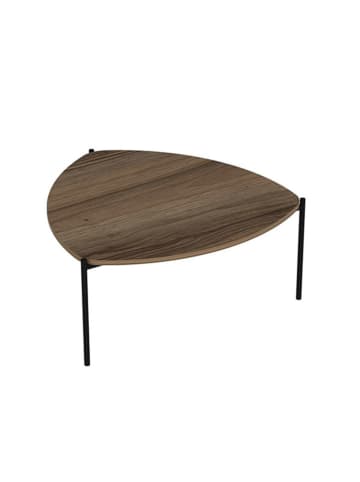 Evila Salontafel "Lenny" walnootkleurig - (B)90 x (H)40 x (D)89 cm