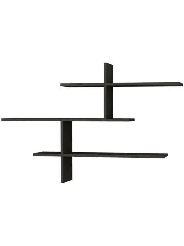 Evila Wandmeubel antraciet - (B)123 x (H)80,5 x (D)22 cm