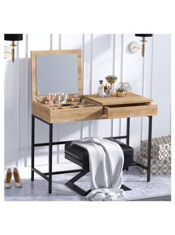 Scandinavia Concept Make-up Tisch in Eiche - (B)100 x (H)75 x (T)45 cm