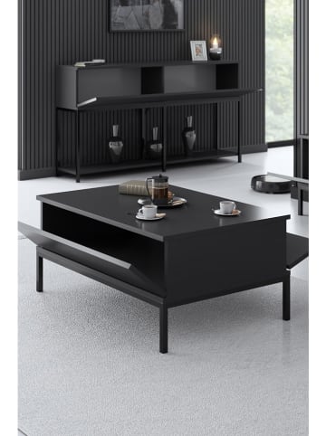 Evila Ława "Lord" w kolorze antracytowo-czarnym - 90 x 40 x 60 cm