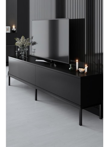 Evila TV-meubel "Lord" zwart - (B)180 x (H)47 x (D)30 cm