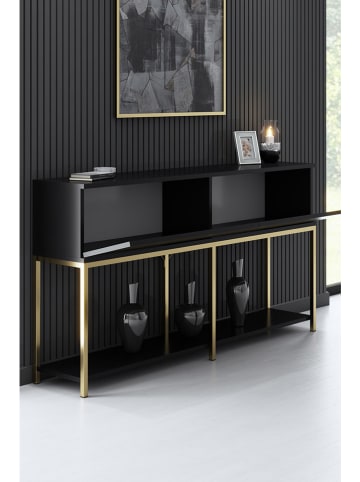 Evila Sideboard "Lord" in Schwarz/ Gold - (B)150 x (H)80 x (T)30 cm