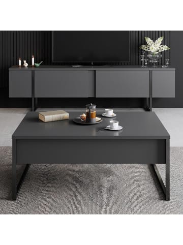 Evila Salontafel "Luxe" antraciet - (B)90 x (H)40 x (D)60 cm