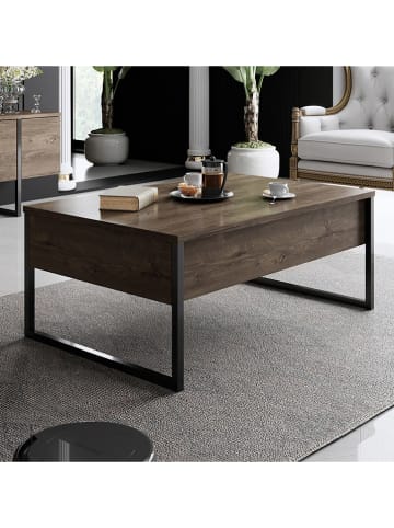 Evila Salontafel "Luxe" bruin/zwart - (B)90 x (H)40 x (D)60 cm