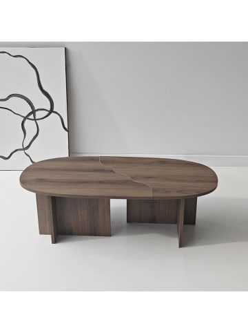 Evila Couchtisch in Braun - (B)120 x (H)38 x (T)60 cm