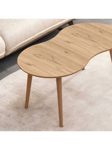 Evila Salontafel lichtbruin - (B)99 x (H)45 x (D)54 cm