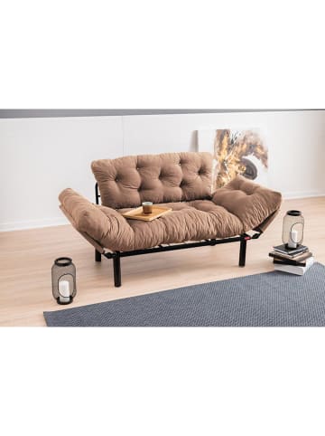 Evila Sofa w kolorze jasnobrązowym - 155 x 85 x 70 cm