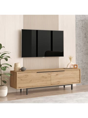 Evila Szafka RTV w kolorze jasnobrązowym - 160 x 45,1 x 35,5 cm