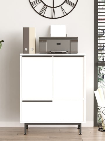 Evila Ladekast wit - (B)74,8 x (H)90,4 x (D)35,5 cm