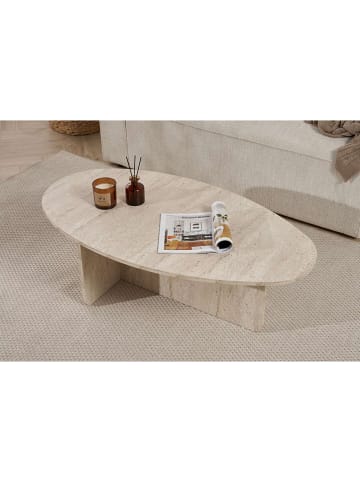 Evila Salontafel beige - (B)120 cm - (H)40 cm - (D)65 cm